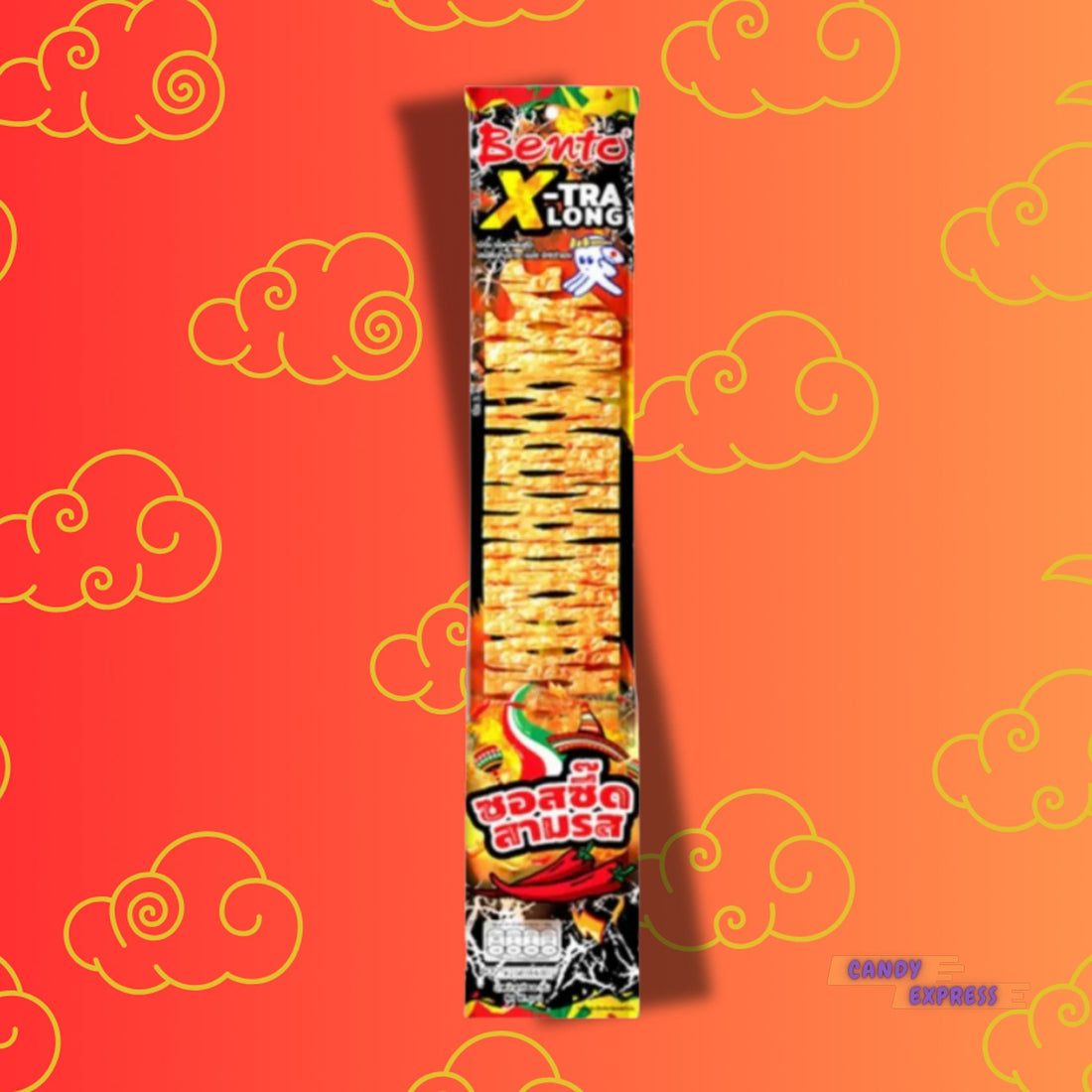 Bento Extra Long Édes Csípős Tintahal Snack - Candy Express