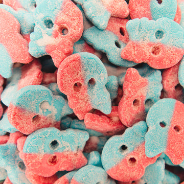 BUBS Sour Dizzy Skulls -  Rágógumi Ízű Savanyú Koponya