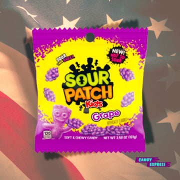Sour Patch Kids Grape Szőlő ízű savanyú gumicukor - Candy Express