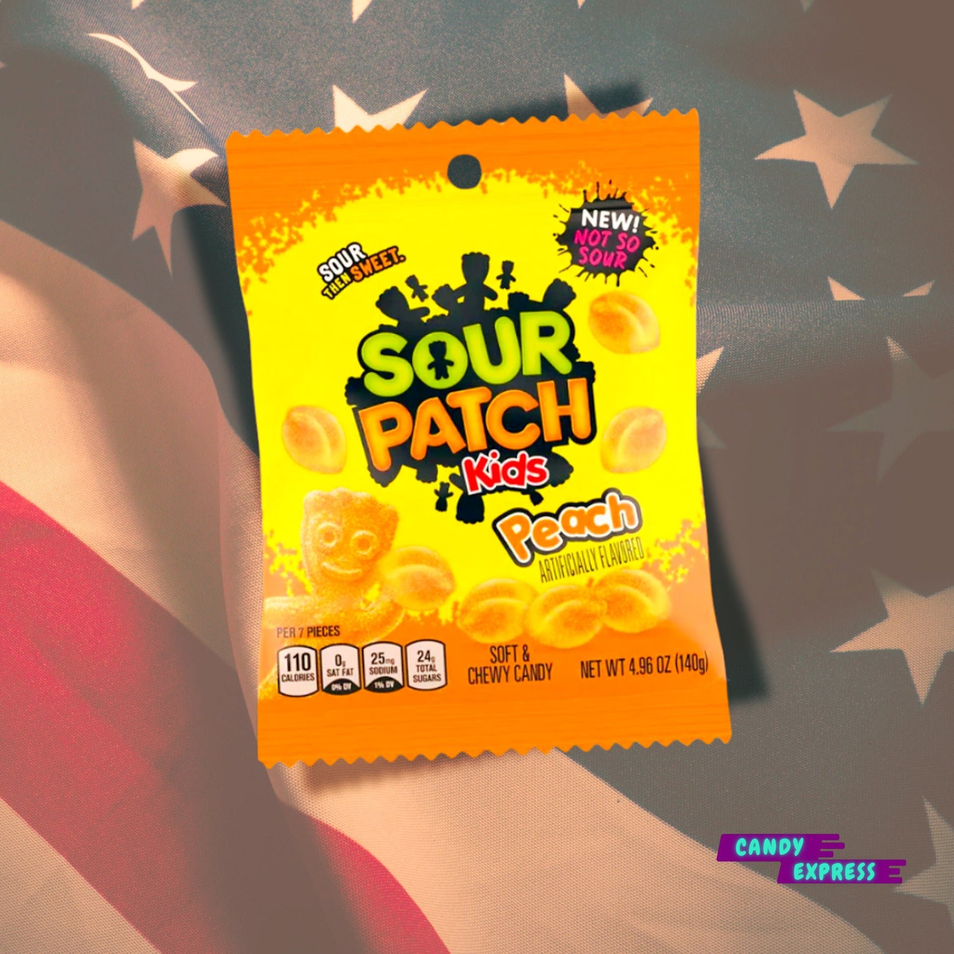 Sour Patch Kids Peach barack ízű savanyú gumicukor - Candy Express