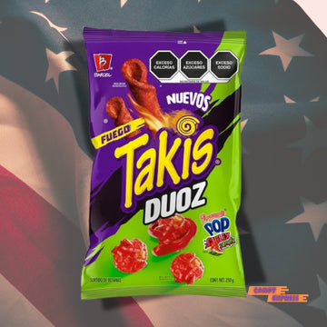 Takis Duoz Fuego csípős chips és dinnye ízű popcorn - Candy Express