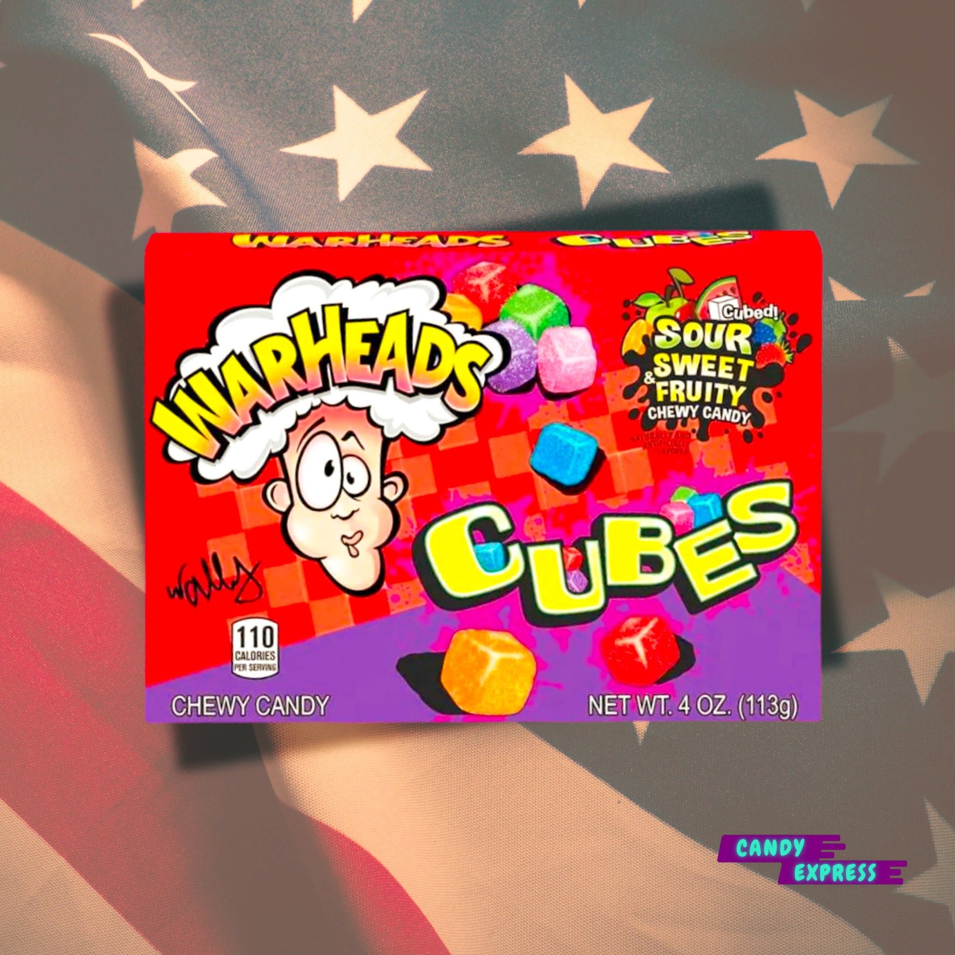 Warheads Sour Cubes savanyú kocka rágó - Candy Express