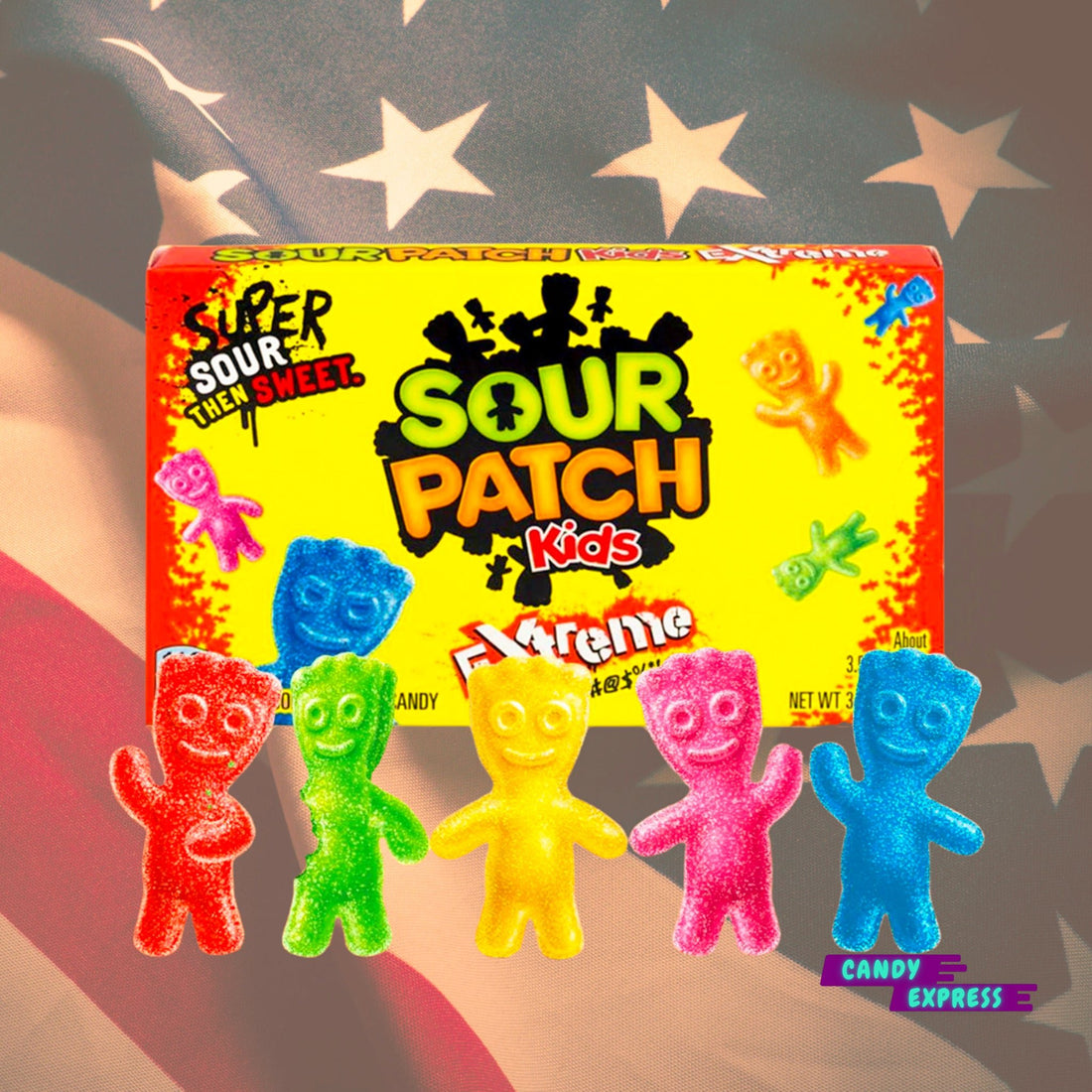 Sour Patch Kids extrém savanyú gumicukor - Candy Express